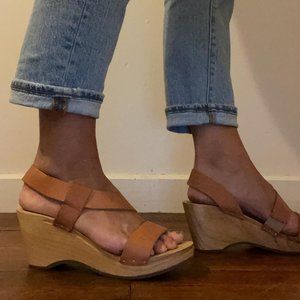 Free People Slip on Platform Clogs